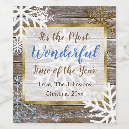 今年のワインは素晴らしい時期だ ワインラベル (シングルラベル)