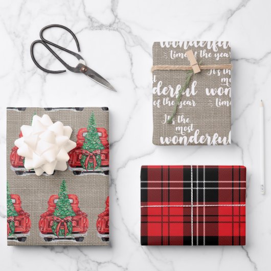 今年の中で最も素晴らしい時期だ ラッピングペーパーシート (正面)