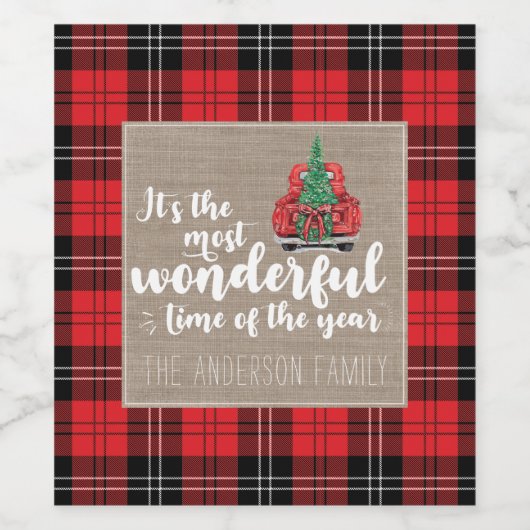 今年の中で最も素晴らしい時期だ ワインラベル (シングルラベル)