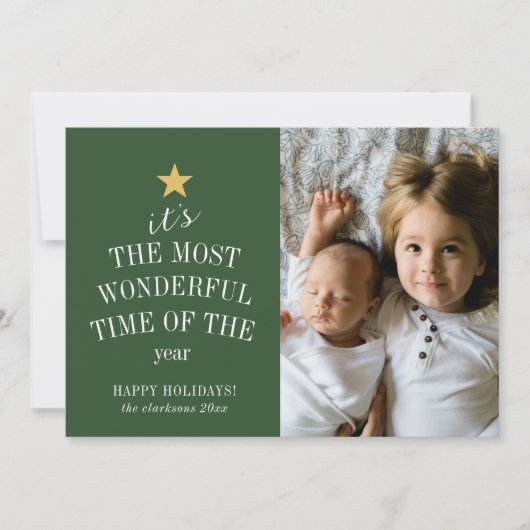 今年の休暇で最も素晴らしい時期だ 招待状 (正面)