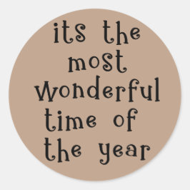 今年の休暇で最も素晴らしい時間 ラウンドシール