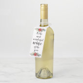 今年の休暇の中で最も素晴らしいワイン ボトルネックタグ (アングル)