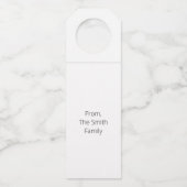 今年の休暇の中で最も素晴らしいワイン ボトルネックタグ (裏面)