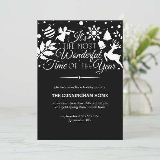 今年の休暇の中で最も素晴らしい時間招待状 招待状 (スタンド正面)