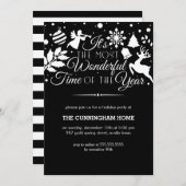 今年の休暇の中で最も素晴らしい時間招待状 招待状 (正面/裏面)