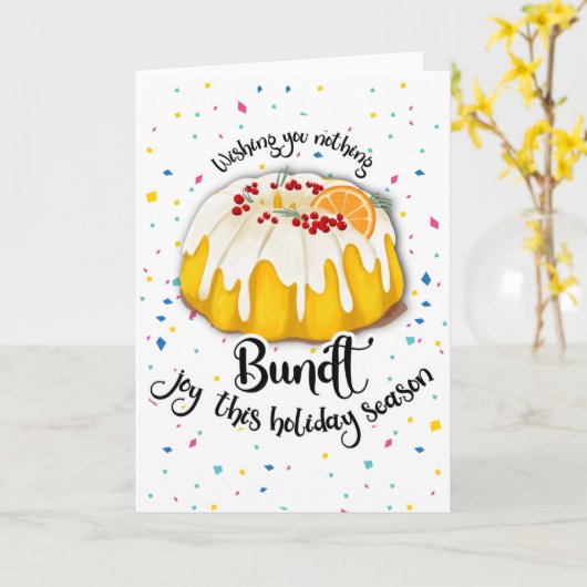 今年の休暇を楽しんでほしくない  カード (黄色い花)