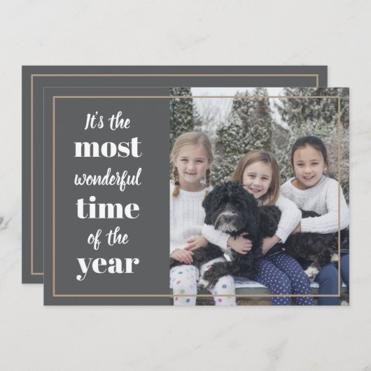 今年の写真の中で一番素敵な時間だ シーズンカード (正面/裏面)