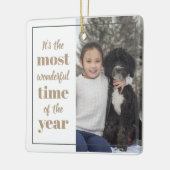 今年の写真の中で一番素敵な時間だ セラミックオーナメント (左)