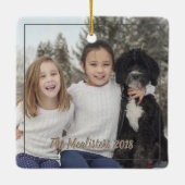 今年の写真の中で一番素敵な時間だ セラミックオーナメント (裏面)