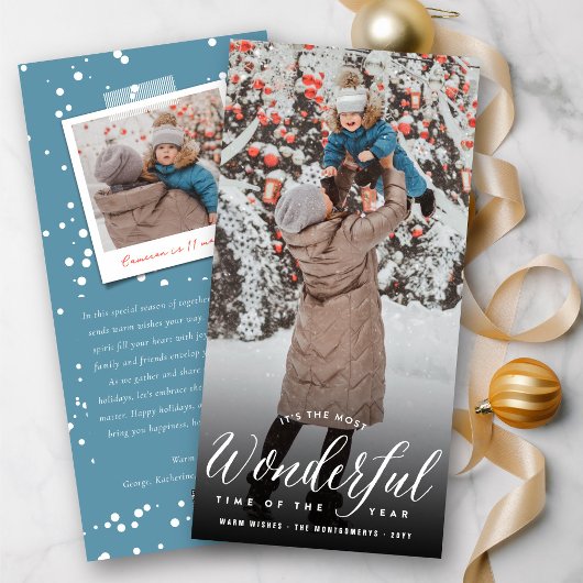 今年の写真の中で最も素晴らしい時モダン間 シーズンカード