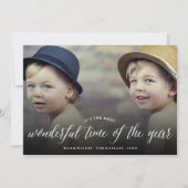 今年の写真の中で最も素晴らしい時モダン間 シーズンカード (正面)