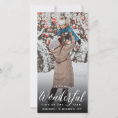 今年の写真の中で最も素晴らしい時モダン間 シーズンカード (正面)