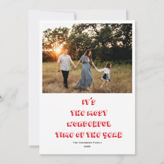 今年の写真の中で最も素晴らしい時間だ シーズンカード (正面)