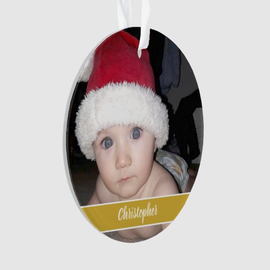 今年の写真はクリスマスがとても良かった オーナメント (正面)