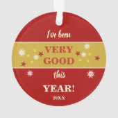 今年の写真はクリスマスがとても良かった オーナメント (裏面)