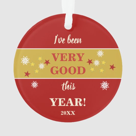 今年の写真はクリスマスがとても良かった オーナメント (裏面)