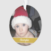 今年の写真はクリスマスがとても良かった オーナメント (正面)