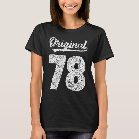 今年の問題オリジナルヴィンテージのIt's My 78th Bir Tシャツ (正面)