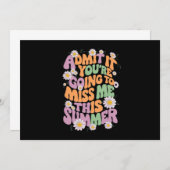 今年の夏に私に恋しく思はあなたは認める 招待状 (正面/裏面)