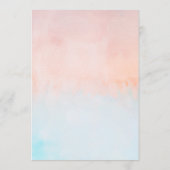 今年の夏の夕日の水の色結婚のアドバイスカード アドバイスカード (裏面)