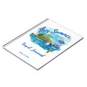 今年の夏の旅行ジャーナル ノートブック (左側)