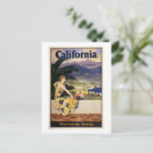 今年の夏はカリフォルニアだ。列車で旅行 ポストカード (スタンド正面)