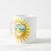 今年の夏は涼しくなる コーヒーマグカップ (正面左)