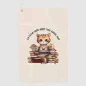 今年の学校は本当に楽しい ゴルフタオル (正面)