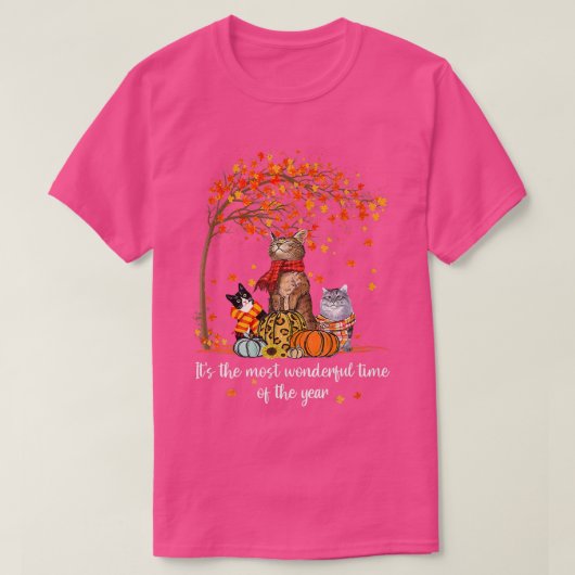 今年の家族の中で最も素晴らしい時間であるCa Tシャツ (デザイン正面)
