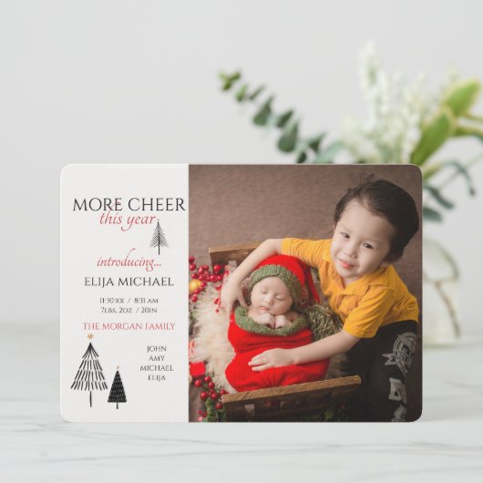 今年の応援写真の誕生のお知らせ 案内状 (スタンド正面)