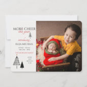 今年の応援写真の誕生のお知らせ 案内状 (正面)