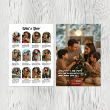 今年の思い出家族写真コラージュ クリスマスホリデー