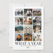 今年の思い出家族写真ホリデーカード シーズンカード (正面)