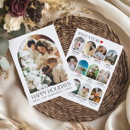 今年の思い出 アーチファミリー フォトコラージュ シーズンカード