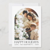 今年の思い出 アーチファミリー フォトコラージュ シーズンカード (正面)