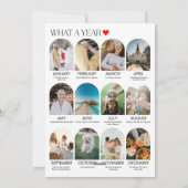 今年の思い出 アーチファミリー フォトコラージュ シーズンカード (裏面)