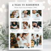 今年の思い出 モダン写真コラージュ シーズンカード