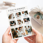 今年の思い出 モダン写真コラージュ シーズンカード