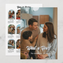 今年の思い出 モダン ファミリーフォトコラージュ クリスマス