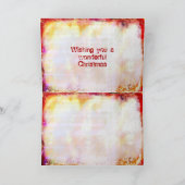 今年の恋しく思スタイルのクリスマスグランジ カード (内部)