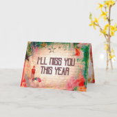 今年の恋しく思スタイルのクリスマスグランジ カード (黄色い花)