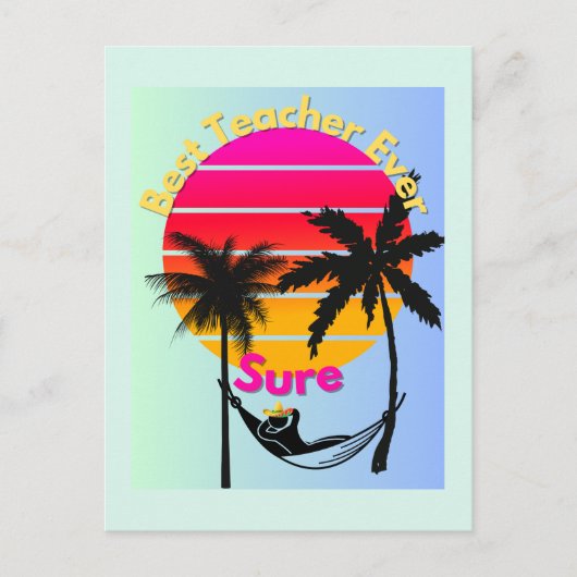 今年の教師: 確実 ポストカード (正面)