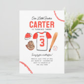 今年の新人賞 野球Tシャツ スポーツ 誕生日 招待状 (スタンド正面)