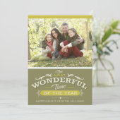 今年の最も素晴らしい時間のクリスマスフォト シーズンカード (スタンド正面)