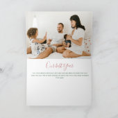 今年の最も素晴らしい時間のクリスマスフォト シーズンカード (内部)