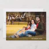 今年の最も素晴らしい時間のクリスマスフォト シーズンカード (正面)