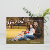 今年の最も素晴らしい時間のクリスマスフォト シーズンカード (スタンド正面)