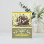 今年の最も素晴らしい時間のクリスマスフォト シーズンポストカード (スタンド正面)