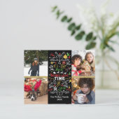 今年の最も素晴らしい時間のクリスマスフォト シーズンポストカード (スタンド正面)