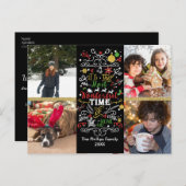 今年の最も素晴らしい時間のクリスマスフォト シーズンポストカード (正面/裏面)